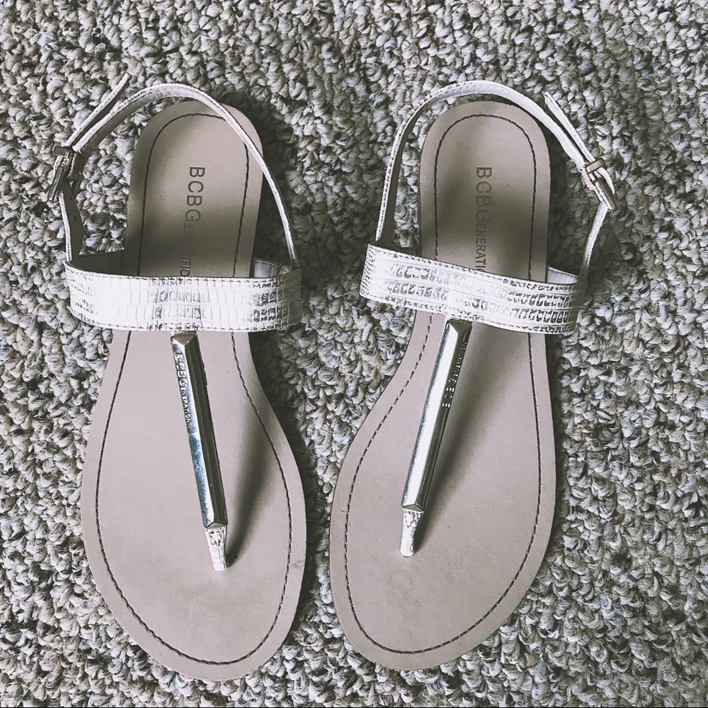 BCBGeneration ivory sandals 6.5.